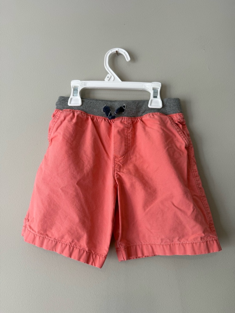 Carters Pull-On Shorts with Gray Waistband